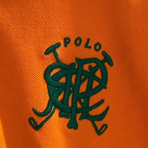 Vintage Polo Ralph Lauren Embroided Orange Polo - Picture 2 of 8
